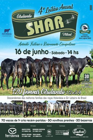 4º LEILÃO ANUAL - VIRTUAL SHAR - FAZENDA SHANGRILÁ & CONVIDADOS ESPECIAIS 4º LEILÃO ANUAL - VIRTUAL SHAR - FAZENDA SHANGRILÁ & CONVIDADOS ESPECIAIS