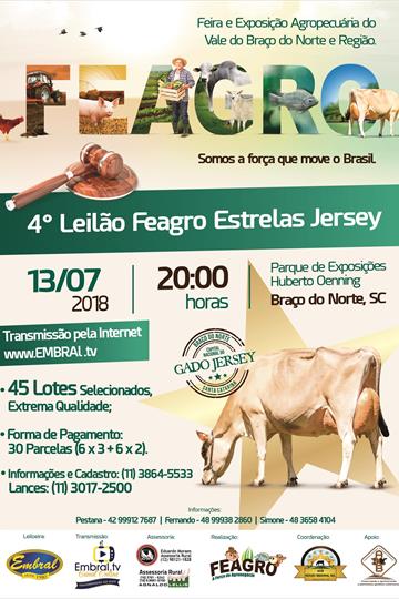 4º LEILÃO DE GADO JERSEY 4º LEILÃO DE GADO JERSEY