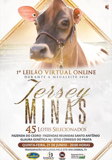 1º LEILÃO VIRTUAL ONLINE JERSEY MINAS - DURANTE A MEGALEITE 2018 1º LEILÃO VIRTUAL ONLINE JERSEY MINAS - DURANTE A MEGALEITE 2018
