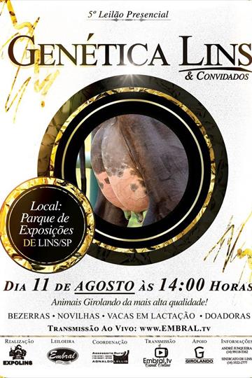 5°LEILÃO PRESENCIAL GENÉTICA LINS & CONVIDADOS 5°LEILÃO PRESENCIAL GENÉTICA LINS & CONVIDADOS