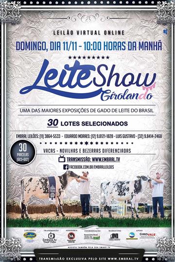 LEILÃO PRESENCIAL LEITE SHOW GIROLANDO LEILÃO PRESENCIAL LEITE SHOW GIROLANDO