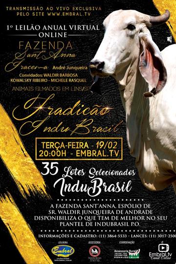 1º LEILÃO ANUAL ONLINE TRADIÇÃO INDUBRASIL<BR>FAZENDA SANTANNA & FAZENDA IRACEMA 1º LEILÃO ANUAL ONLINE TRADIÇÃO INDUBRASIL<BR>FAZENDA SANTANNA & FAZENDA IRACEMA