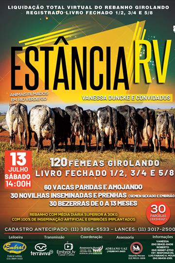 LIQUIDAÇÃO TOTAL VIRTUAL DO REBANHO GIROLANDO 1/2 - 3/4 - 5/8 LIQUIDAÇÃO TOTAL VIRTUAL DO REBANHO GIROLANDO 1/2 - 3/4 - 5/8