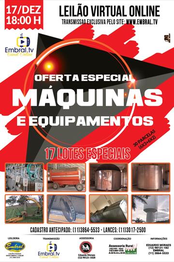 LEILÃO ON LINE | OFERTA ESPECIAL DE MÁQUINAS E EQUIPAMENTOS DE LEITE LEILÃO ON LINE | OFERTA ESPECIAL DE MÁQUINAS E EQUIPAMENTOS DE LEITE