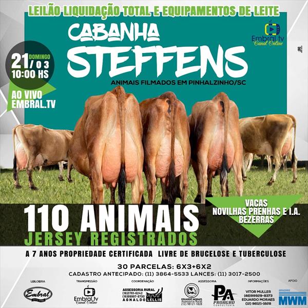 LIQUIDAÇÃO TOTAL E EQUIPAMENTOS DE LEITE CABANHA STEFFENS LIQUIDAÇÃO TOTAL E EQUIPAMENTOS DE LEITE CABANHA STEFFENS